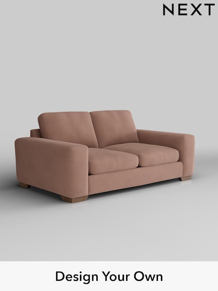 Plush Velvet Easy Clean/Mid Natural Houghton Deep Sit (H37132) | £1,275