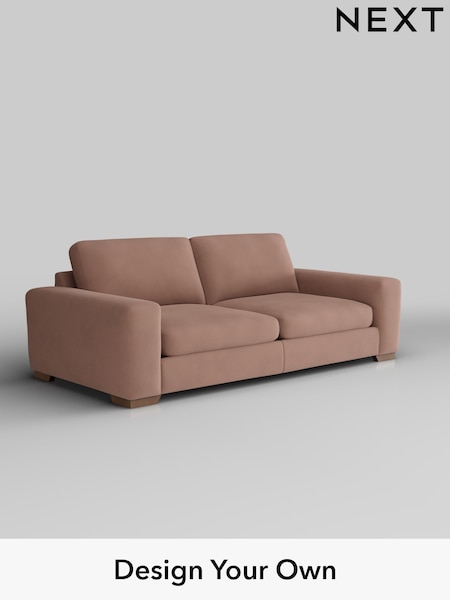 Plush Velvet Easy Clean/Mid Natural Houghton Deep Sit (H37132) | £1,375