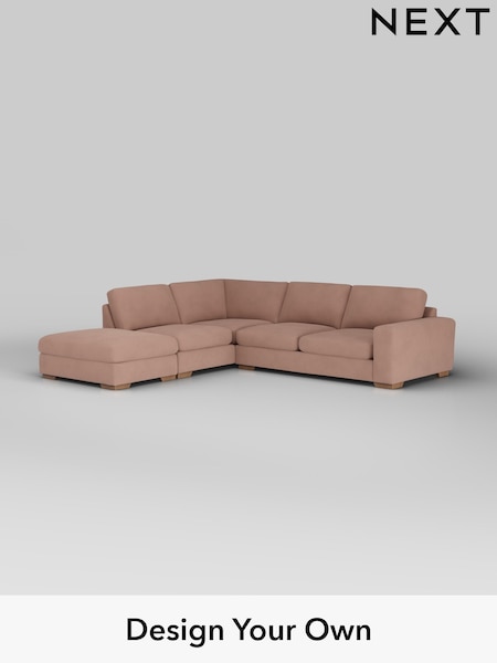 Plush Velvet Easy Clean/Mid Natural Houghton Deep Sit (H37132) | £2,599