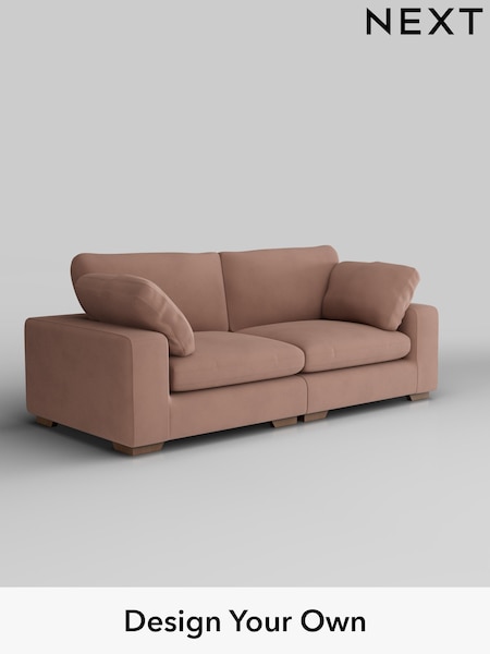 Plush Velvet Easy Clean/Mid Natural N Premium The Snuggle Grand (H37142) | £1,899