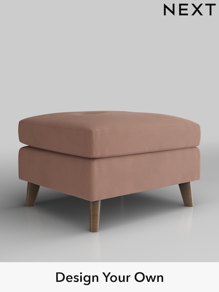 Plush Velvet Easy Clean/Mid Natural Wilson Buttoned Back (H37143) | £350