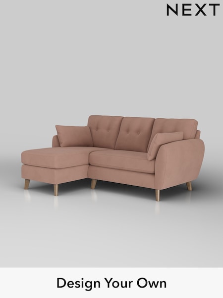 Plush Velvet Easy Clean/Mid Natural Wilson Buttoned Back (H37143) | £1,575