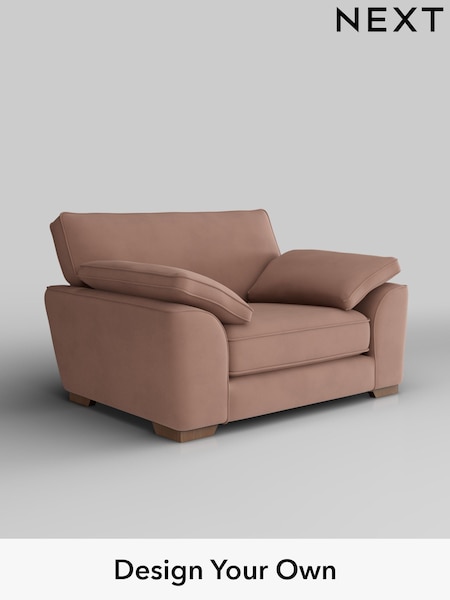 Plush Velvet Easy Clean/Mid Natural Stamford Grand Relaxed Sit (H37144) | £1,299