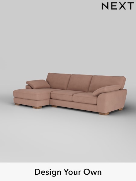 Plush Velvet Easy Clean/Mid Natural Stamford Grand Relaxed Sit (H37144) | £2,550