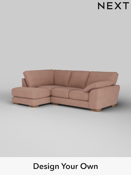 Plush Velvet Easy Clean/Mid Natural Stamford Grand Relaxed Sit (H37144) | £2,375