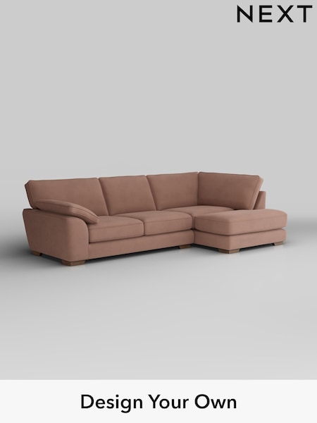 Plush Velvet Easy Clean/Mid Natural Stamford Grand Relaxed Sit (H37144) | £2,525