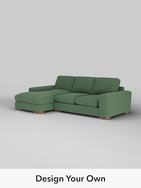 Relaxed Linen Look/Dark Green Houghton Deep Relaxed Sit (H37148) | £2,125