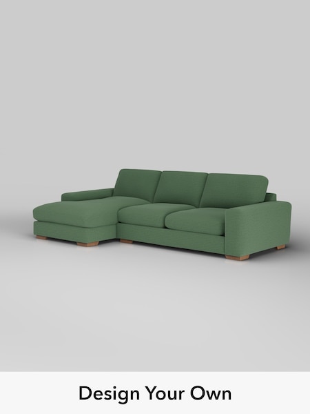 Relaxed Linen Look/Dark Green Houghton Deep Relaxed Sit (H37148) | £2,325