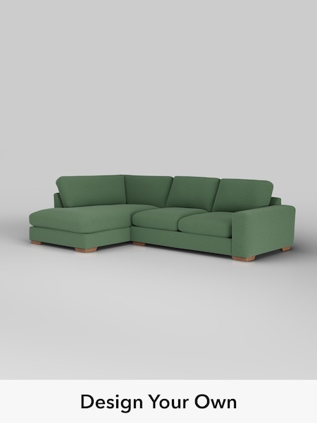 Relaxed Linen Look/Dark Green Houghton Deep Relaxed Sit (H37148) | £2,250