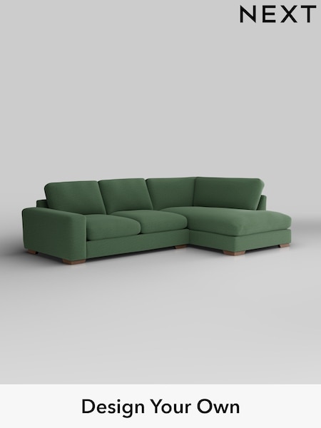 Relaxed Linen Look/Dark Green Houghton Deep Relaxed Sit (H37148) | £2,250