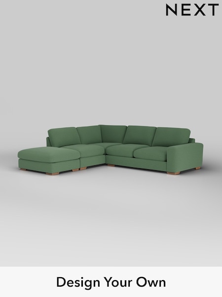 Relaxed Linen Look/Dark Green Houghton Deep Relaxed Sit (H37148) | £2,675