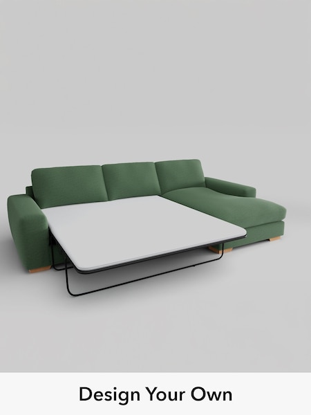 Relaxed Linen Look/Dark Green Houghton Deep Relaxed Sit (H37148) | £2,825