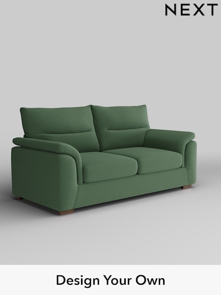 Relaxed Linen Look/Dark Green Hayden Highback (H37150) | £1,225