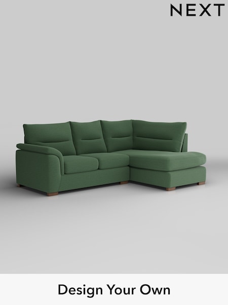 Relaxed Linen Look/Dark Green Hayden Highback (H37150) | £1,825