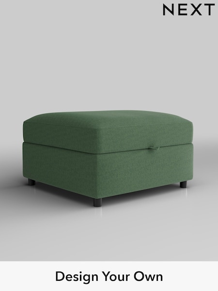 Relaxed Linen Look/Dark Green Parker Platform (H37151) | £499