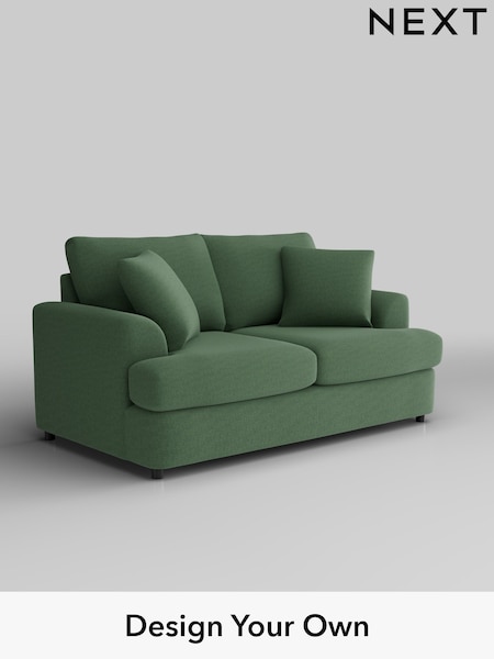 Relaxed Linen Look/Dark Green Parker Platform (H37151) | £1,175