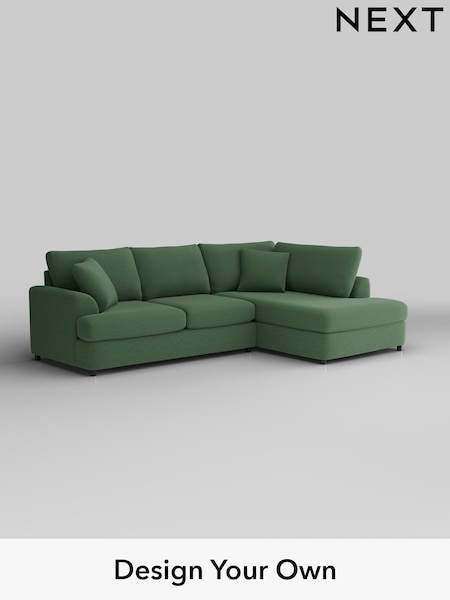 Relaxed Linen Look/Dark Green Parker Platform (H37151) | £2,250