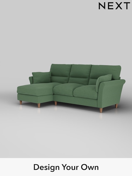 Relaxed Linen Look/Dark Green Hartley Highback Relaxed Sit (H37152) | £1,950