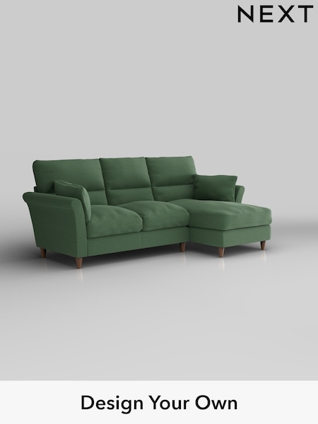 Relaxed Linen Look/Dark Green Hartley Highback Relaxed Sit (H37152) | £1,950