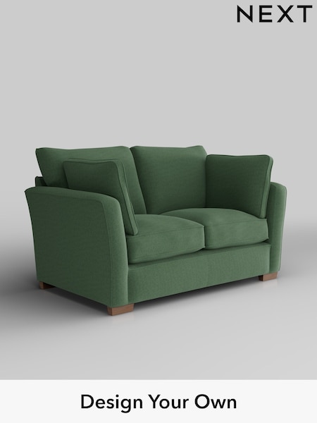 Relaxed Linen Look/Dark Green Heath Highback (H37153) | £1,025