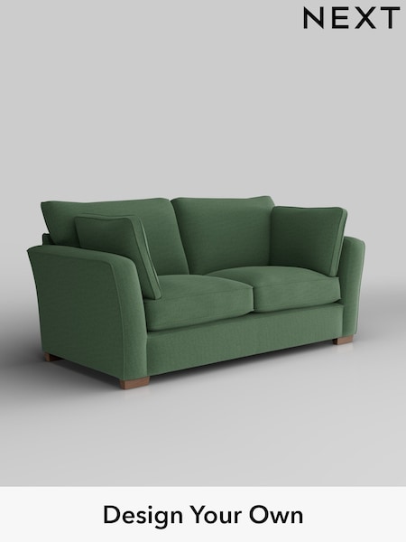 Relaxed Linen Look/Dark Green Heath Highback (H37153) | £1,225