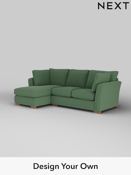 Relaxed Linen Look/Dark Green Heath Highback (H37153) | £1,899