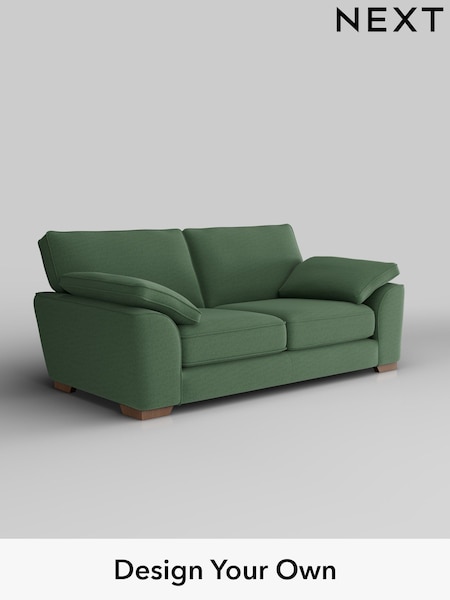 Relaxed Linen Look/Dark Green Stamford Grand Relaxed Sit (H37154) | £1,725