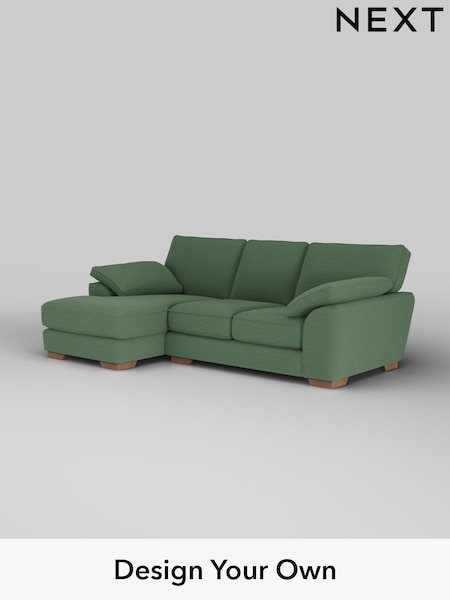 Relaxed Linen Look/Dark Green Stamford Grand Relaxed Sit (H37154) | £2,275