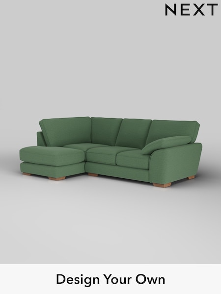 Relaxed Linen Look/Dark Green Stamford Grand Relaxed Sit (H37154) | £2,375