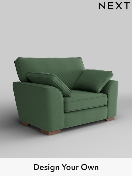 Relaxed Linen Look/Dark Green Stamford (H37155) | £850