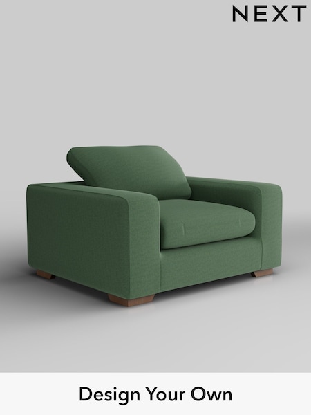 Relaxed Linen Look/Dark Green N Premium The Snuggle Grand (H37156) | £1,399