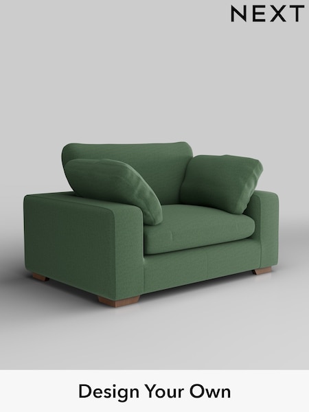 Relaxed Linen Look/Dark Green N Premium The Snuggle Grand (H37156) | £1,599
