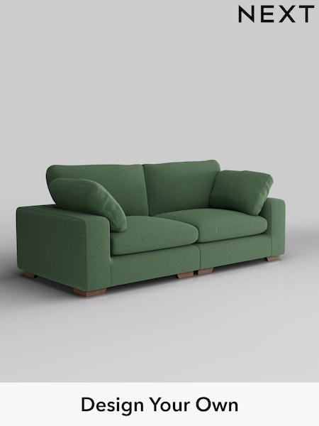 Relaxed Linen Look/Dark Green N Premium The Snuggle Grand (H37156) | £1,899