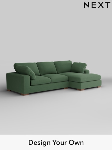 Relaxed Linen Look/Dark Green N Premium The Snuggle Grand (H37156) | £2,675