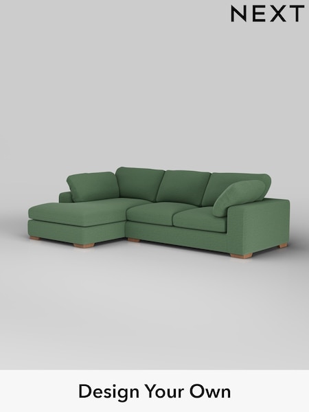 Relaxed Linen Look/Dark Green N Premium The Snuggle Grand (H37156) | £2,750