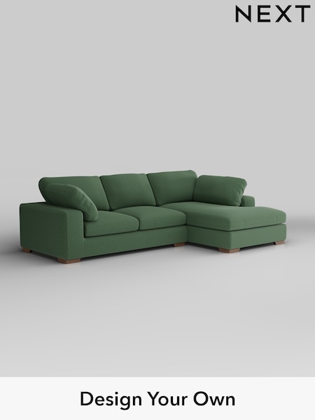 Relaxed Linen Look/Dark Green N Premium The Snuggle Grand (H37156) | £2,750
