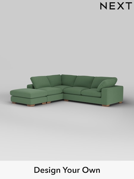 Relaxed Linen Look/Dark Green N Premium The Snuggle Grand (H37156) | £3,499