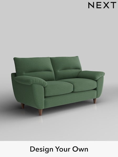 Relaxed Linen Look/Dark Green Elliot Highback (H37158) | £1,075