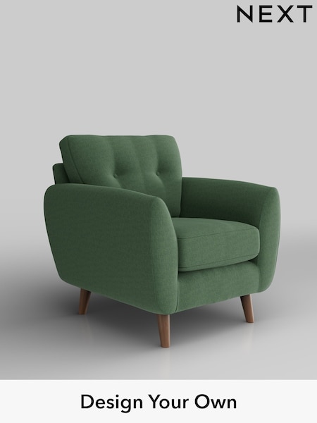 Relaxed Linen Look/Dark Green Wilson Buttoned Back (H37160) | £599