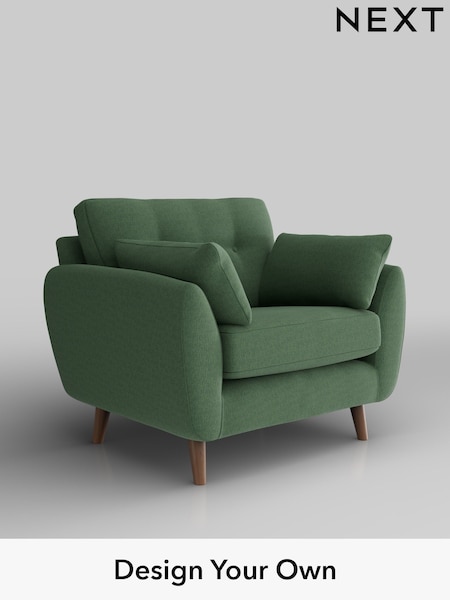 Relaxed Linen Look/Dark Green Wilson Buttoned Back (H37160) | £699