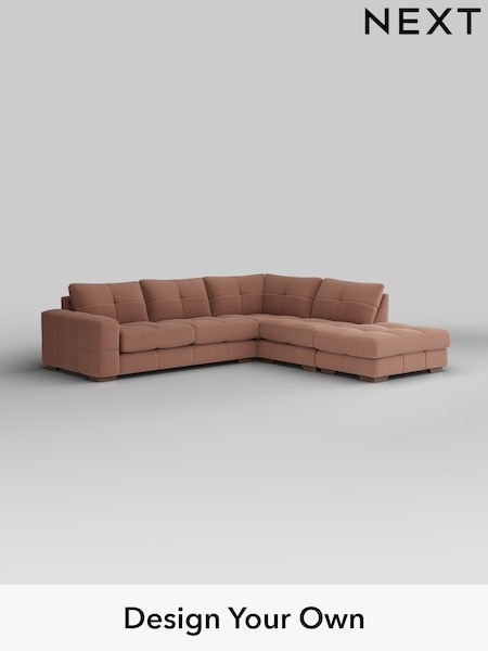 Relaxed Linen Look/Light Rust Brown Brooke Deep Sit (H37163) | £2,825