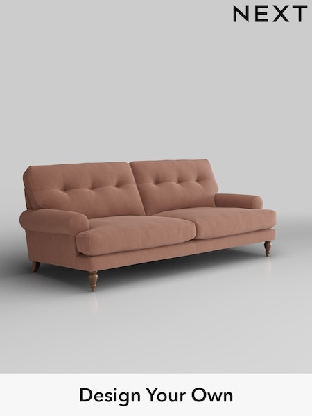 Relaxed Linen Look/Light Rust Brown Erin Buttoned Back Deep Relaxed Sit (H37166) | £1,425