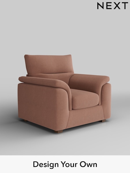 Relaxed Linen Look/Light Rust Brown Hayden Highback (H37167) | £750