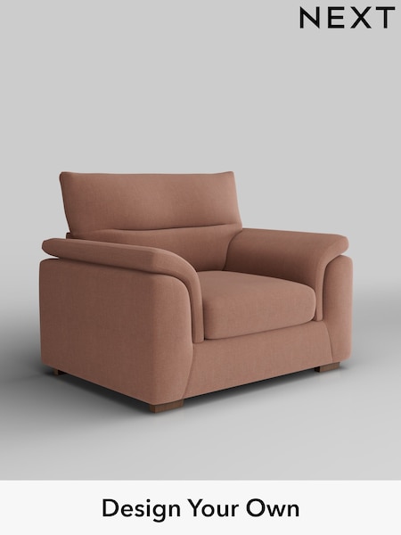 Relaxed Linen Look/Light Rust Brown Hayden Highback (H37167) | £850