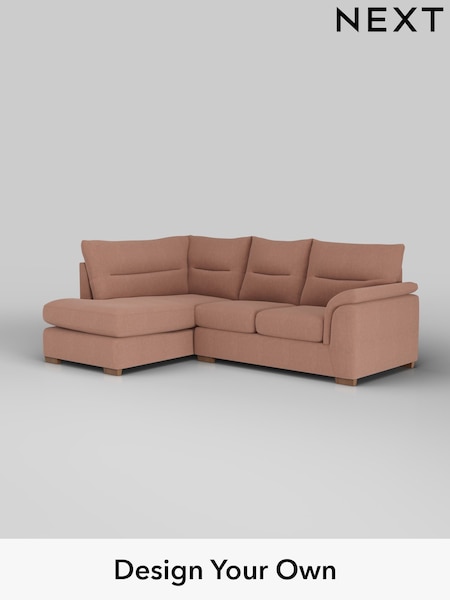 Relaxed Linen Look/Light Rust Brown Hayden Highback (H37167) | £1,825