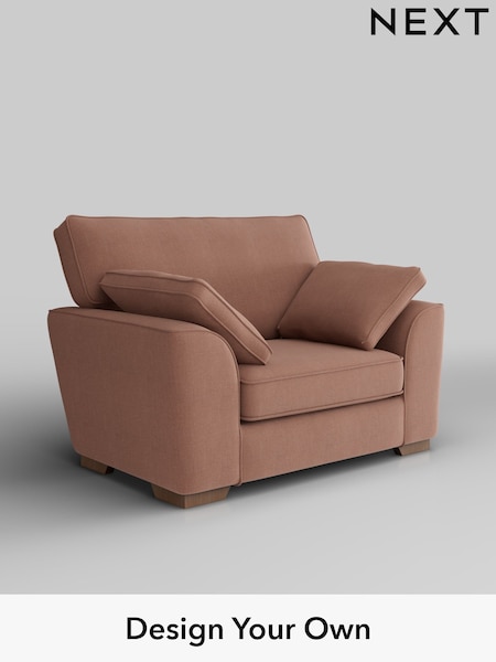 Relaxed Linen Look/Light Rust Brown Stamford (H37172) | £850