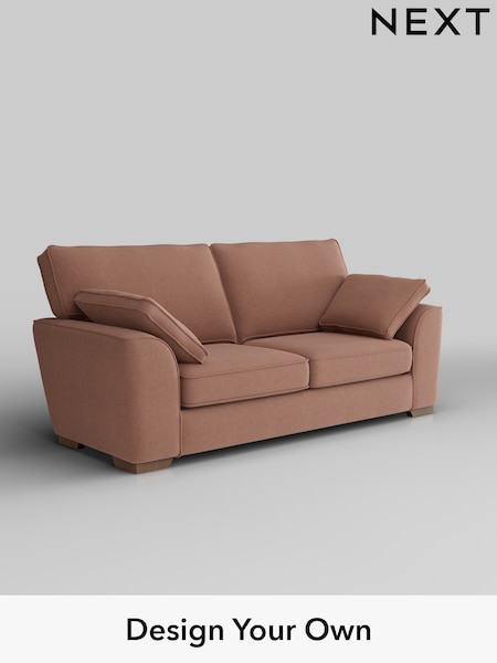 Relaxed Linen Look/Light Rust Brown Stamford (H37172) | £1,250