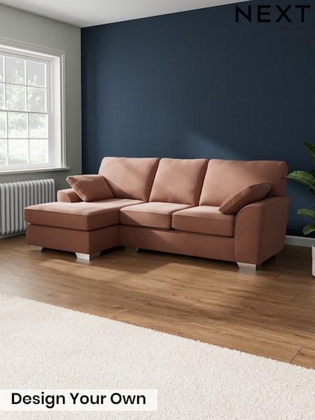 Relaxed Linen Look/Light Rust Brown Stamford (H37172) | £1,799