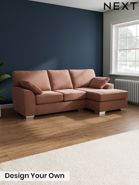 Relaxed Linen Look/Light Rust Brown Stamford (H37172) | £1,799