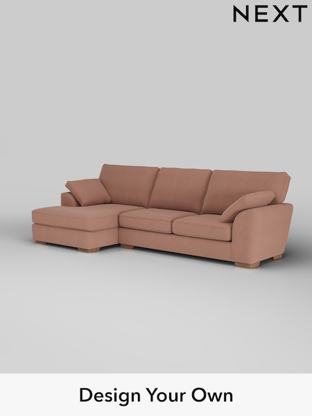 Relaxed Linen Look/Light Rust Brown Stamford (H37172) | £1,950